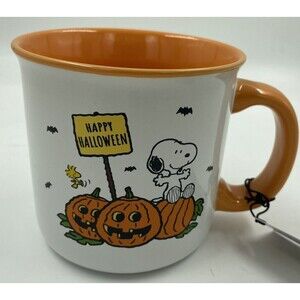 2024 PEANUTS GIBSON Coffee Mug SNOOPY HAPPY HALLOWEEN TRICK OR TREAT LG 21OZ O01